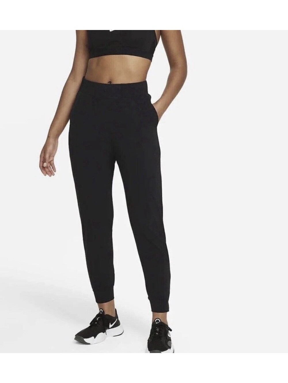 Nike Dri-FIT Bliss Luxe Women’s High Rise Joggers Black Size Medium